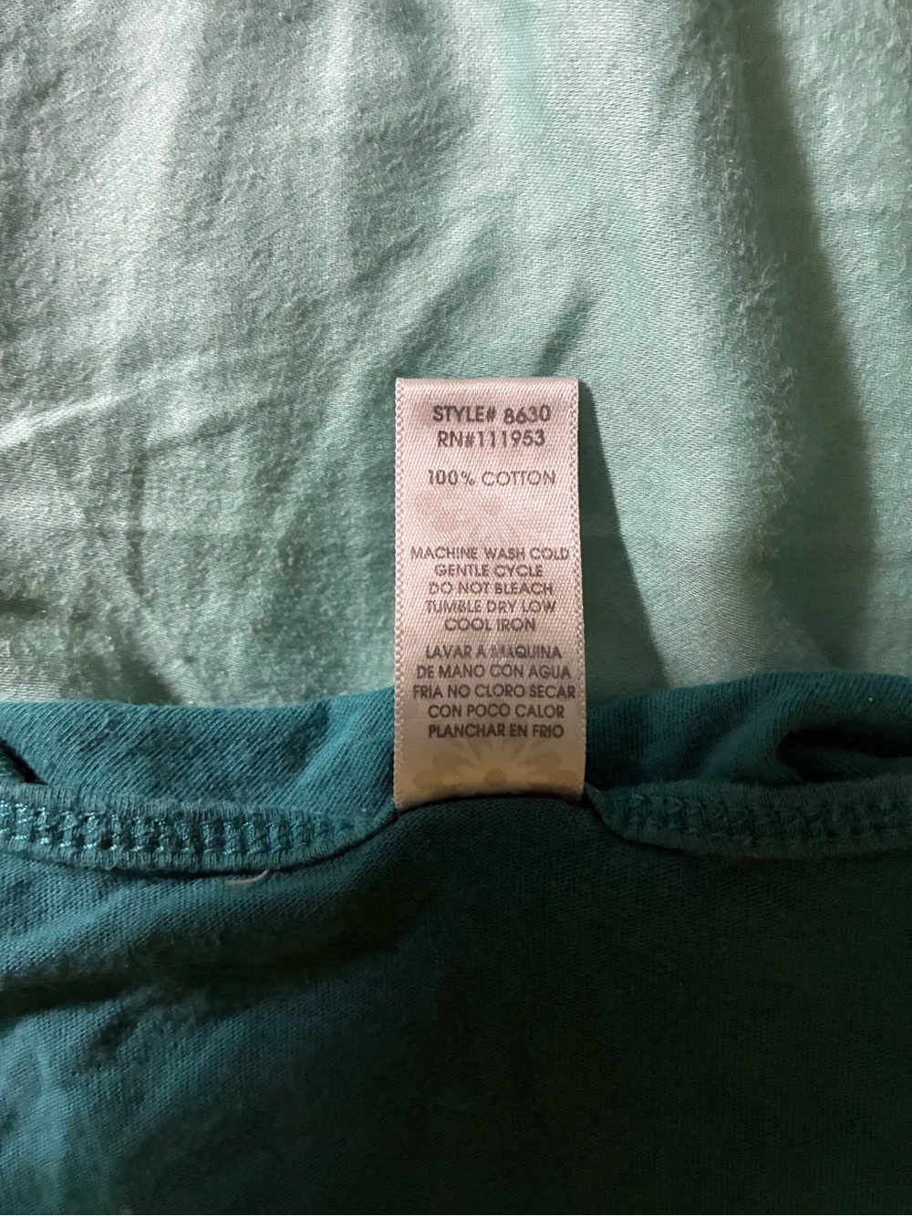 Teal Ruffle Top - Picture 3 of 4